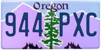 OR license plate 944PXC