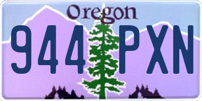 OR license plate 944PXN