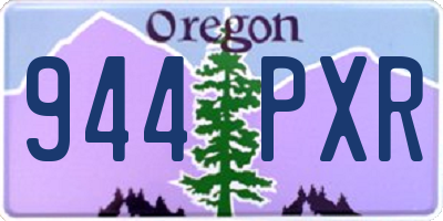 OR license plate 944PXR