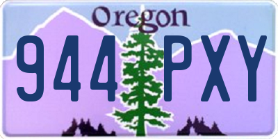 OR license plate 944PXY
