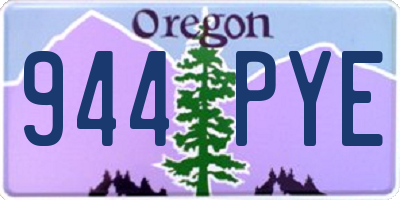 OR license plate 944PYE