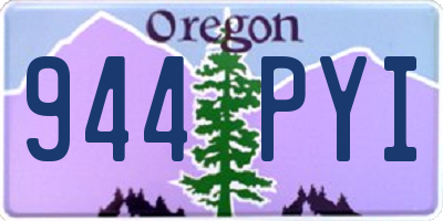 OR license plate 944PYI