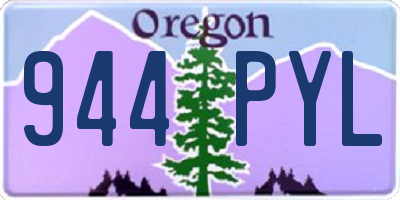OR license plate 944PYL