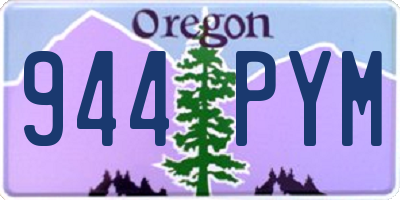 OR license plate 944PYM