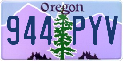 OR license plate 944PYV