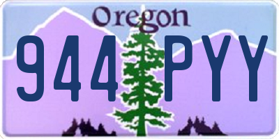 OR license plate 944PYY