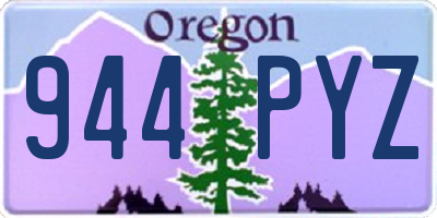 OR license plate 944PYZ