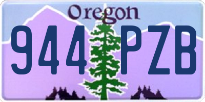 OR license plate 944PZB
