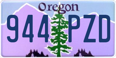 OR license plate 944PZD