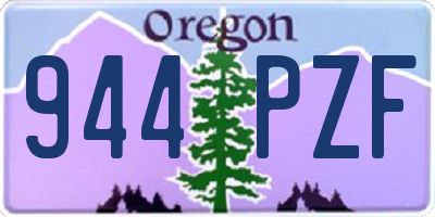 OR license plate 944PZF