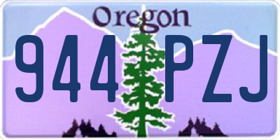 OR license plate 944PZJ