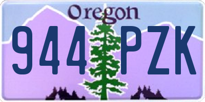 OR license plate 944PZK