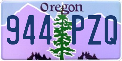 OR license plate 944PZQ