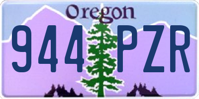 OR license plate 944PZR