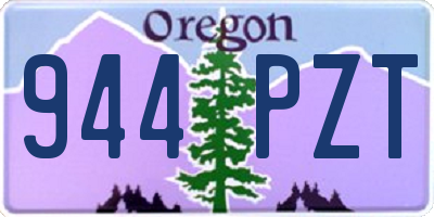 OR license plate 944PZT