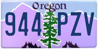 OR license plate 944PZV