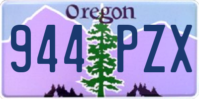 OR license plate 944PZX