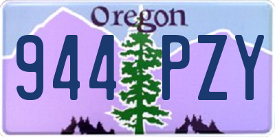 OR license plate 944PZY