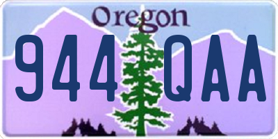 OR license plate 944QAA