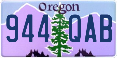 OR license plate 944QAB