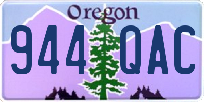 OR license plate 944QAC