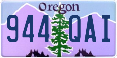 OR license plate 944QAI