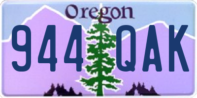 OR license plate 944QAK