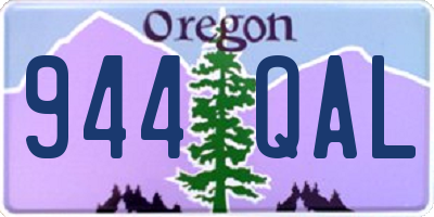 OR license plate 944QAL