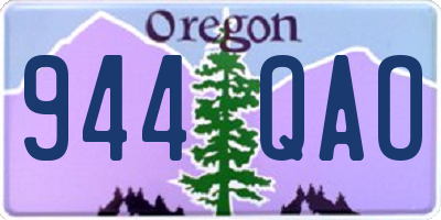 OR license plate 944QAO