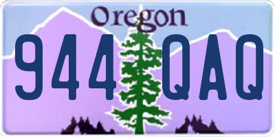 OR license plate 944QAQ