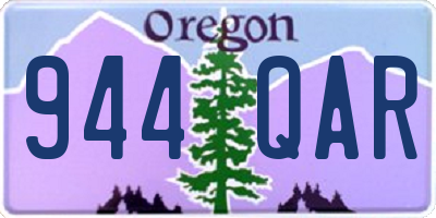 OR license plate 944QAR