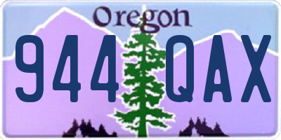 OR license plate 944QAX