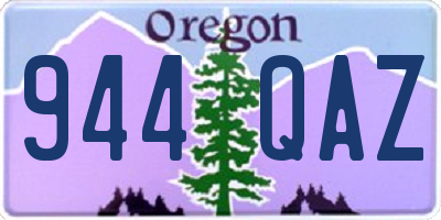 OR license plate 944QAZ