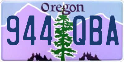 OR license plate 944QBA