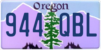 OR license plate 944QBL