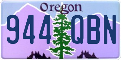 OR license plate 944QBN