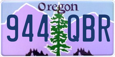 OR license plate 944QBR