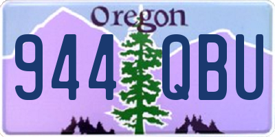 OR license plate 944QBU