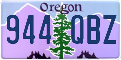 OR license plate 944QBZ
