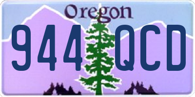 OR license plate 944QCD