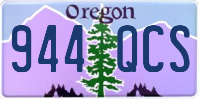 OR license plate 944QCS