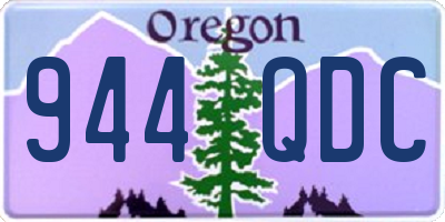 OR license plate 944QDC