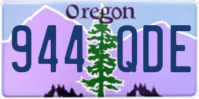 OR license plate 944QDE