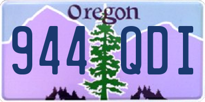 OR license plate 944QDI