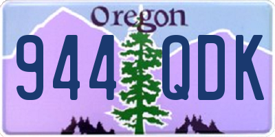 OR license plate 944QDK