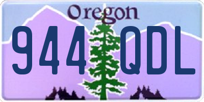 OR license plate 944QDL