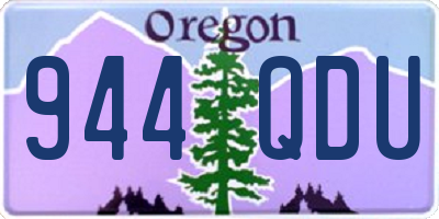 OR license plate 944QDU