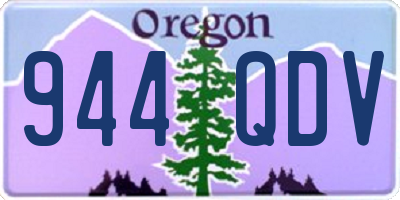 OR license plate 944QDV