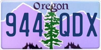 OR license plate 944QDX