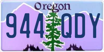 OR license plate 944QDY